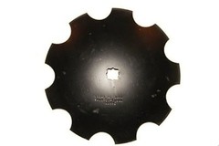 16″ Notched Disc Harrow Blades 1″ x 1-1/8″ Star Punched Hole