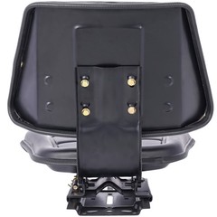 Tractor Seat Backrest Black Slide Track Steel PVC Compact Mower Lawn Replacement