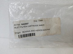 Inlet Filter Cartridge N4823 Art No 642587 Bosnia Herzegovina OEM Part