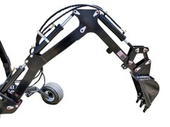 15HP 420CC Gas Powered Towable Backhoe Mini Excavator 8′ Foot Reach 12″ Bucket