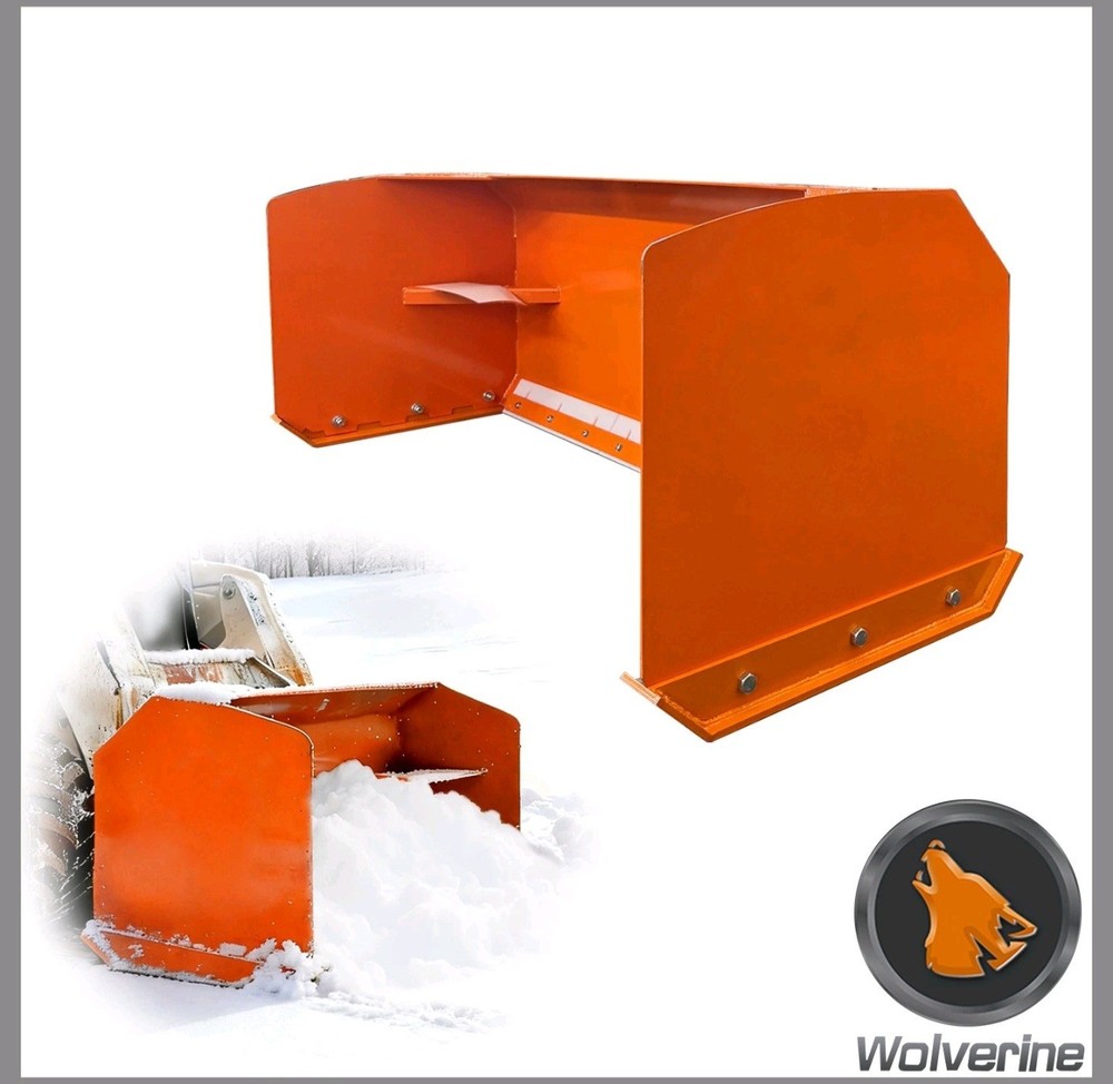 Wolverine 8′ SNOW PUSHER SKID STEER QUICK ATTACH SP-15-84W Shipping $3.75 Per Mi