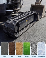 180*72mm Rubber Tracks Attachment For Mini Excavator AGT Kubota Cat HI Yanmar