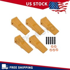 5×1U3202 Bucket Teeth with Pins 8E6208 Retainers 8E6209 for CAT J200 Series