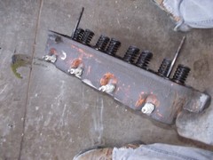 Allis Chalmers C tractor engine AC motor cylinder head & valves w/ springs (KK