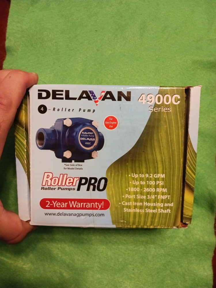 NEW Delavan 4900C RollerPRO 4-Roller Pump Cast Iron Ag Sprayer 9.2 GPM 3/4″ FNPT