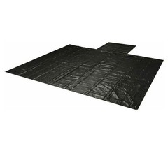 2 Pack Black Superlight 14oz Flatbed Trailer Lumber Tarp 24×27 (8′ Drop)