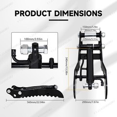 Hydraulic Thumb Clip for Mini Excavators Attachments Single Hole Metal Grab
