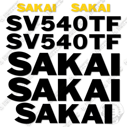 Fits Sakai SV540TF Decal Kit Roller – 7 YEAR OUTDOOR 3M VINYL!