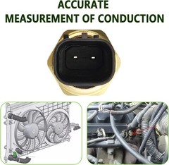 Coolant Temperature Sensor, Standard Coolant Temp Sensor Compatible with Durango