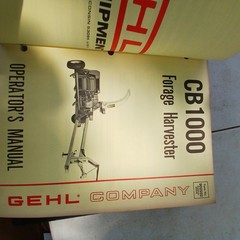GEHL AGRICULTURE SERVICE OWNERS MANUAL BINDER OF Over 30 MIXED MANUALS
