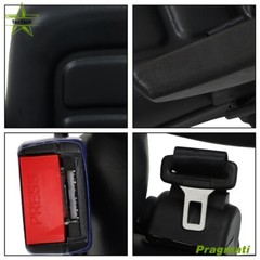 Universal Tractor Seat Adjustable Armrest and Slide Trenchers Back & Seatbelt