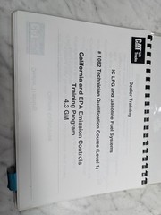 CA-EPA EMISSION CONTROL CLASS 4.3 L GM CATERPILLAR LIFT TRUCK TECHNICIAN PROGRAM