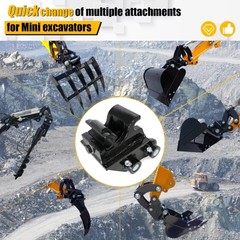 Attachment Quick Hitch Coupler For Mini Excavators 1 Ton to 1.5 Ton