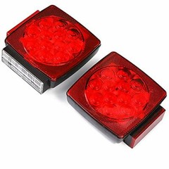 CZC AUTO 12V LED Submersible Left and Right Trailer Lights Stop Tail Turn