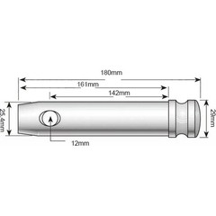 S.80 Top Link Pin – Standard (Fits CAT. 2), Fits Allis Chalmers