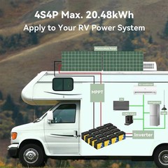 12V 100Ah LiFePO4 Lithium Battery BMS Deep Cycle for RV Marine Solar Off-grid