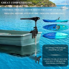 Universal Transom Trolling Motor Mount for Kayaks, Universal Fit for Any Boat…