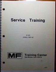 Massey Ferguson MF 1010 Tractor Power Train Hydraulic Steering Front Axle Manual