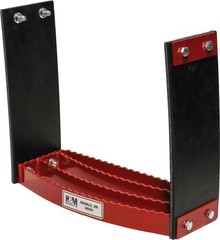 KM Universal Bolt-On Flex Step – Red flexible step for tractors