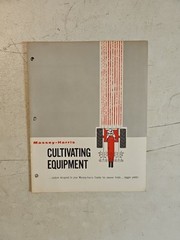 Vintage 1954 Massey Harris Cultivating Equipment Catalog Brochure