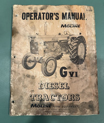 OEM Minneapolis-Moline GVI G6 G-VI Operator’s Manual S-256