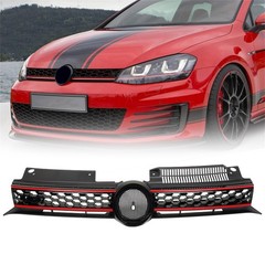 Black Plastic Car Direct Fit Grille for Golf MK6 2010-2013