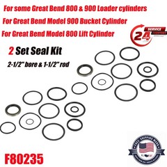 For Great Bend 800 & 900 Loader Cylinders F80235 Replacement Seal Kit 2PC
