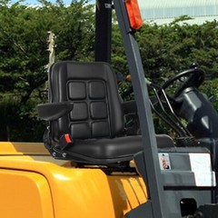 Adjustable Forklift Tractor Lawn Mower Seat with Armrests 35°–180° Backrest