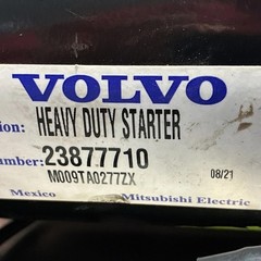 Starter P/N: M009TA0277ZX Volvo Heavy Duty Starter OEM