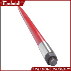 2 Pack 43″ 3000lbs Square Hay Bale Spear Wide Tine Spike Skid For Tractor Red