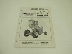 New Idea 704 Uni-System Power Unit Operator’s Manual GMC V-6 Engine