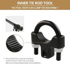 3/8 Inch Low Profile Inner Tie Rod End Wrench With Non-Slip Teeth