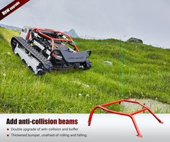 Remote controlled lawn mower, 22 hp gasoline engine, off-road, tracked.New