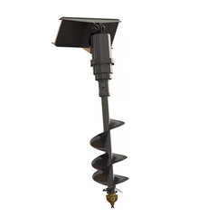 AGT 12inch Hydraulic Auger Mini Skid Steer Attachments for Micro Loader NEW
