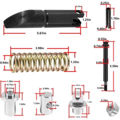Quick Attach Coupler Latch Kit for Case New Holland Skid Steer Loader 9829733
