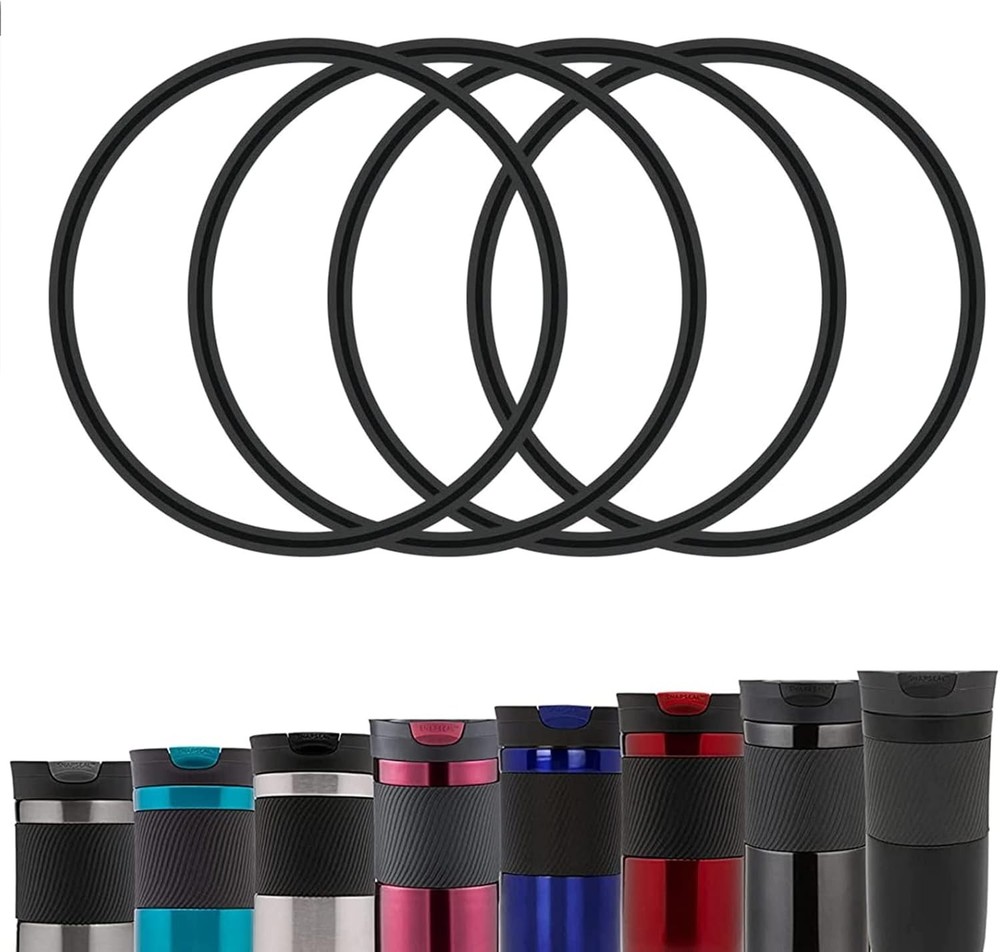 BOSORIO 4 Pack Gaskets Compatible with Contigo Snapseal Byron Travel Mug 16oz