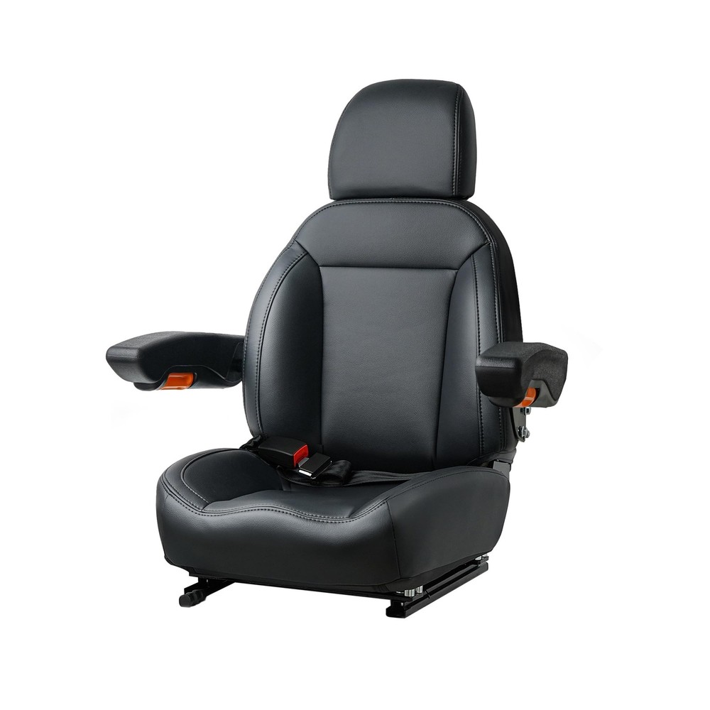 Universal Tractor Seat, Forklift Seat with Seatbelt and Adjustable Backrest H…