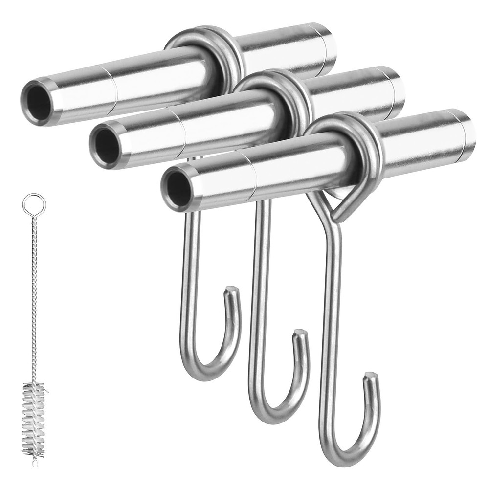 ARGCONNER Stainless Steel Maple Syrup Taps Kit, Spiles for Tapping Silver