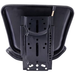 Tractor Seat Backrest Black Slide Track Steel PVC Compact Mower Lawn Replacement