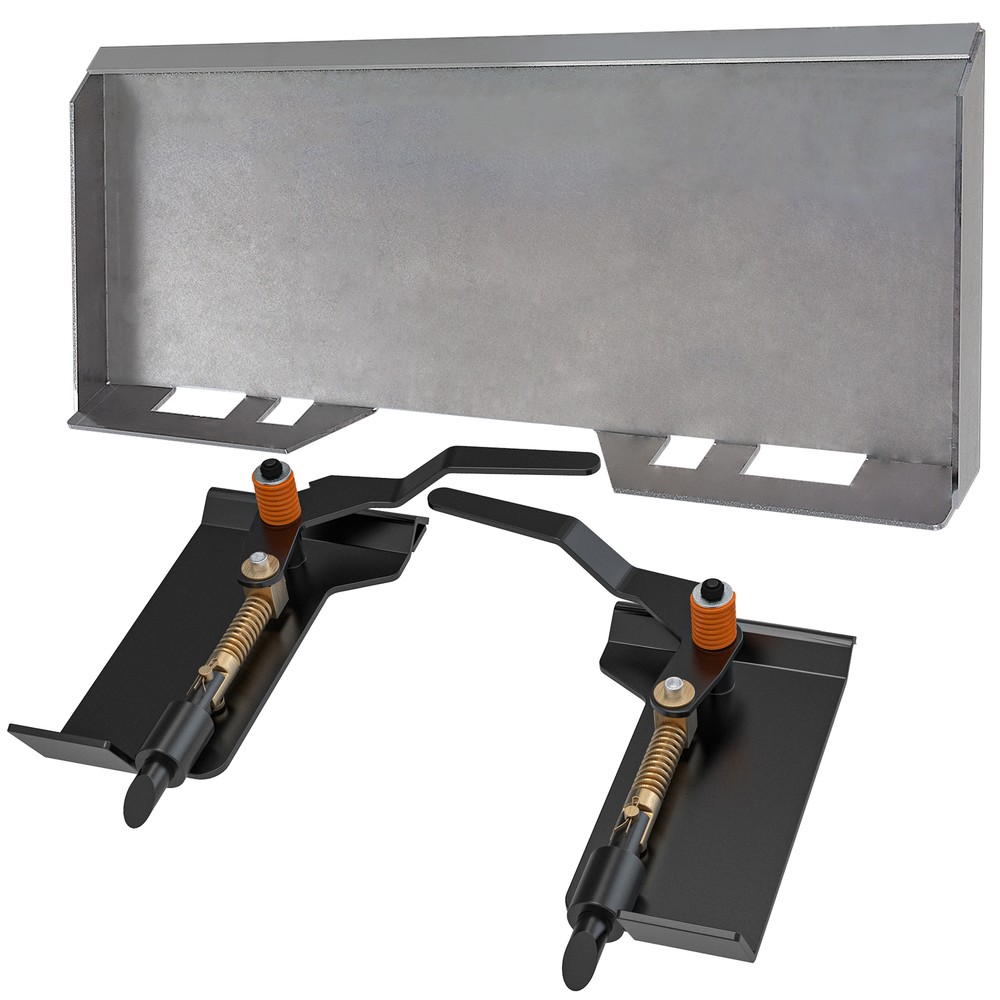 1/4″ 5/16″ 3/8″ 1/2″ Skid Steer Mount Plate Latch Box for Buckets Tractor Attach