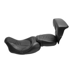 Low-Profile Driver Passenger Seat w/Razor Chopped Backrest for Touring 2014-2023