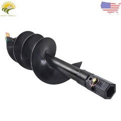 12 inch x 48 inch Auger Bit for Post Hole Digger, 2 inch Hex Connect W/ Pins