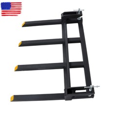 42″ Universal 2500lbs Clamp on Heavy Debris Fork For Tractor Skid Steer Buckets