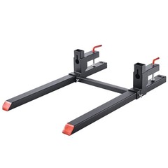 Uimoso 2000/4000 lbs Clamp on Pallet Forks for Tractors 43″/60″ bucket forks