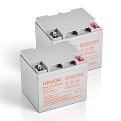 2 Pack 12V 35Ah Deep Cycle Battery, Sealed AGM Technology, Rechargeable Lead Aci