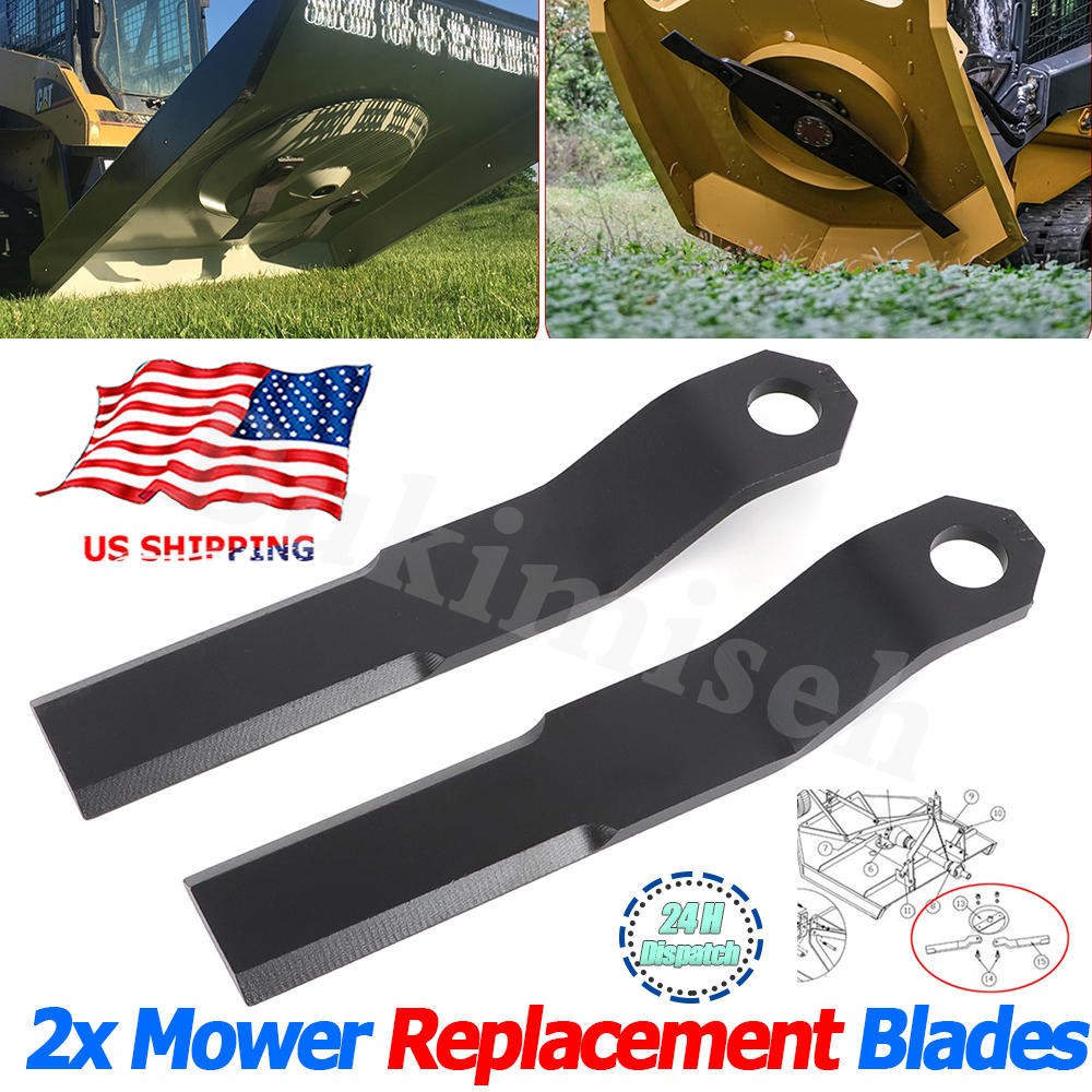 2PCS For Mower King Skidsteer Brush Hog REPLACEMENT Blades Rotary Grass Cutter