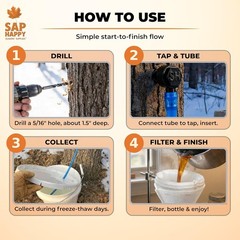 Complete Maple Syrup Tapping Kit for First-Time Makers