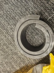 (QTY 5) CAT 103-0892 Double Flange 88mm Inner Diameter Rubber Grommet