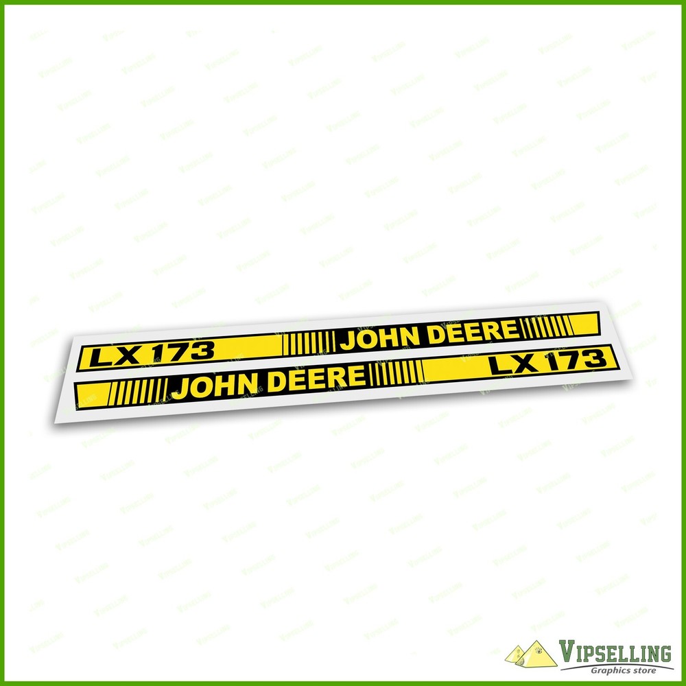LX173 Lawn Tractor Hood Left Right Stripes Decals Stickers Tractor Part