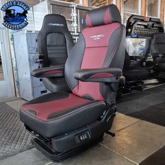 98LR-S82MH0S16 AIRCHIEF SEAT W/ RED STICHING & BLACK/RED SYNTHETIC LEATHER/LOW R